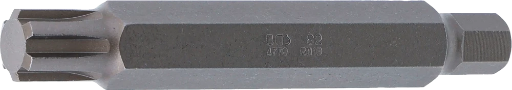 Behajtófej | Hossz 100 mm | Külső hatszögletű 10 mm (3/8") | Ékprofil (RIBE) M13