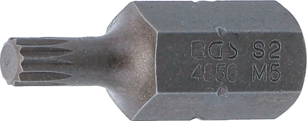 Behajtófej | Hossz 30 mm | Külső hatszögletű 10 mm (3/8") | (XZN) M5