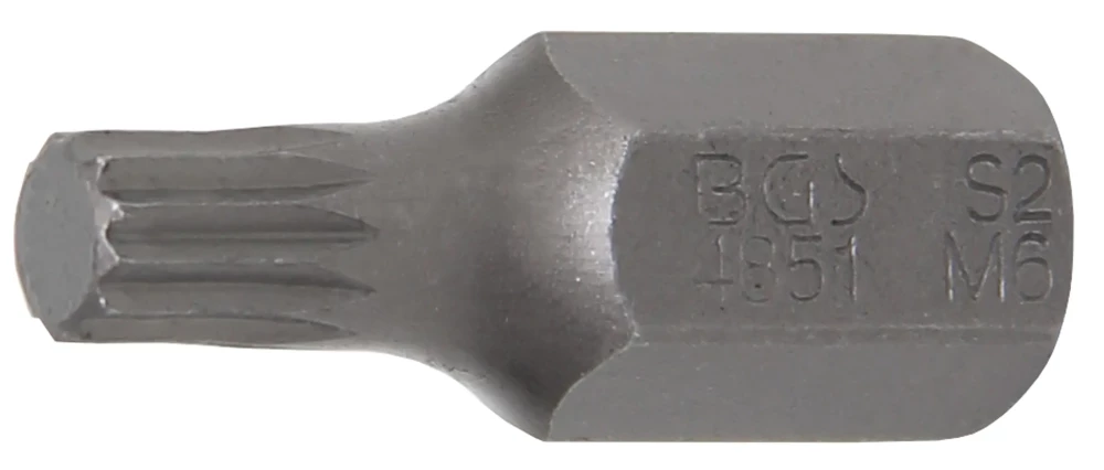 Behajtófej | Hossz 30 mm | Külső hatszögletű 10 mm (3/8") | (XZN) M6