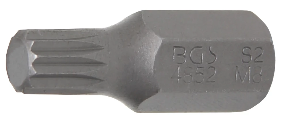 Behajtófej | Hossz 30 mm | Külső hatszögletű 10 mm (3/8") | (XZN) M8
