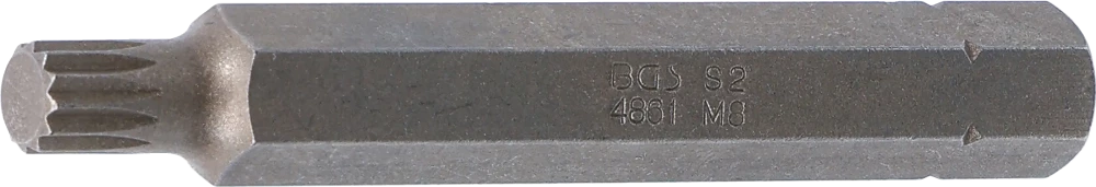 Behajtófej | Hossz 75 mm | Külső hatszögletű 10 mm (3/8") | (XZN) M8