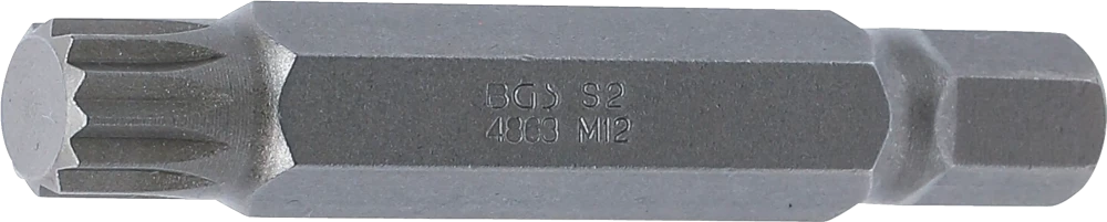 Behajtófej | Hossz 75 mm | Külső hatszögletű 10 mm (3/8") | (XZN) M12