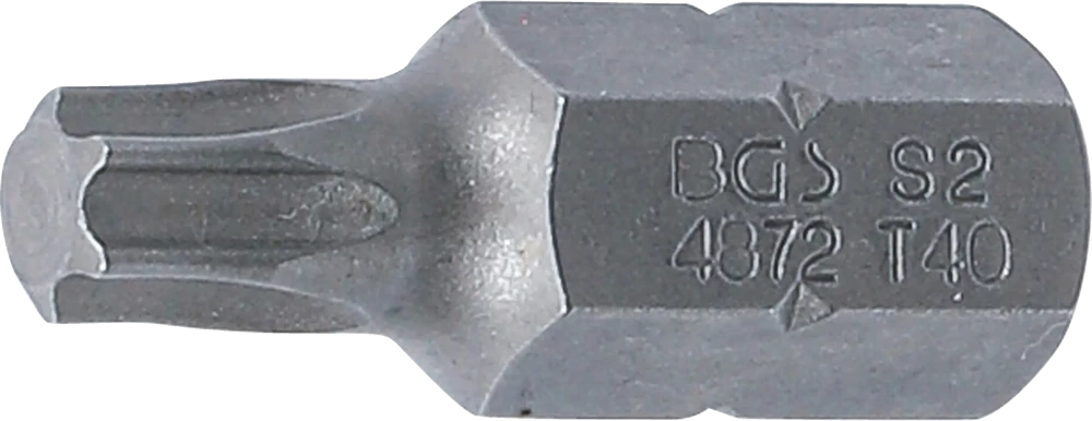 Behajtófej | Hossz 30 mm | Külső hatszögletű 10 mm (3/8") | T-profil (Torx) T40