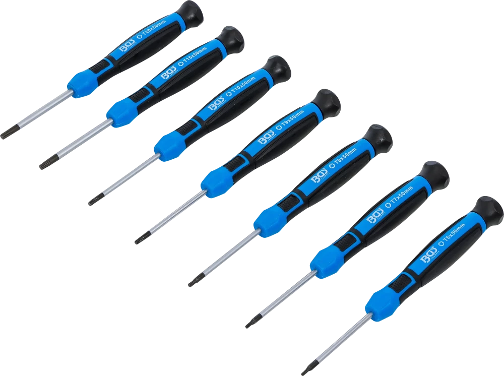 Speciális csavarhúzó készlet | T-profil (Torx) | 7 darabos