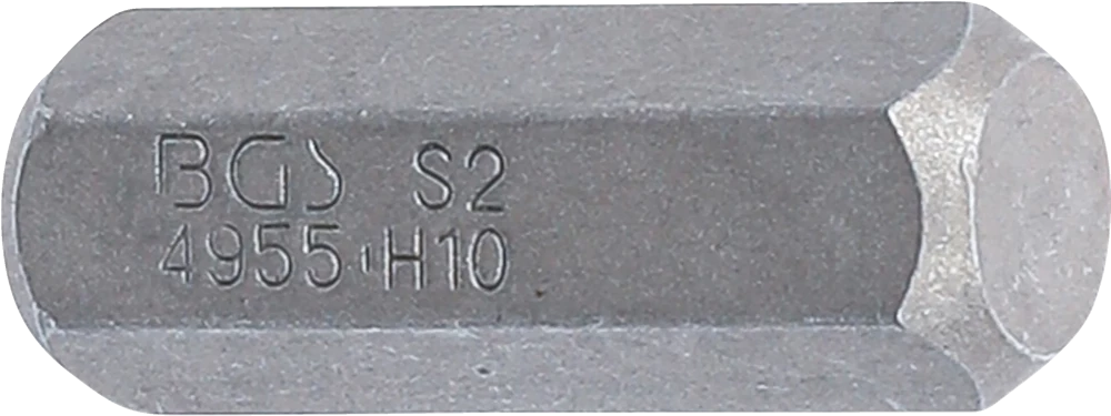 Behajtófej | Hossz 30 mm | Külső hatszögletű 10 mm (3/8") | Belső hatszögletű 10 mm