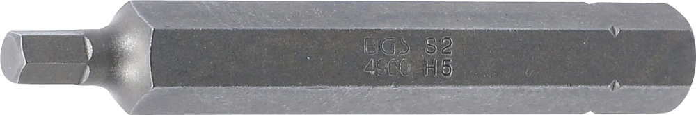 Behajtófej | Hossz 75 mm | Külső hatszögletű 10 mm (3/8") | Belső hatszögletű 5 mm