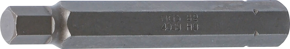 Behajtófej | Hossz 75 mm | Külső hatszögletű 10 mm (3/8") | Belső hatszögletű 7 mm