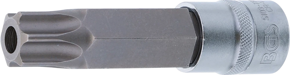Behajtófej | Hossz 110 mm | 12,5 mm (1/2") | T-profil (Torx) T100 furattal