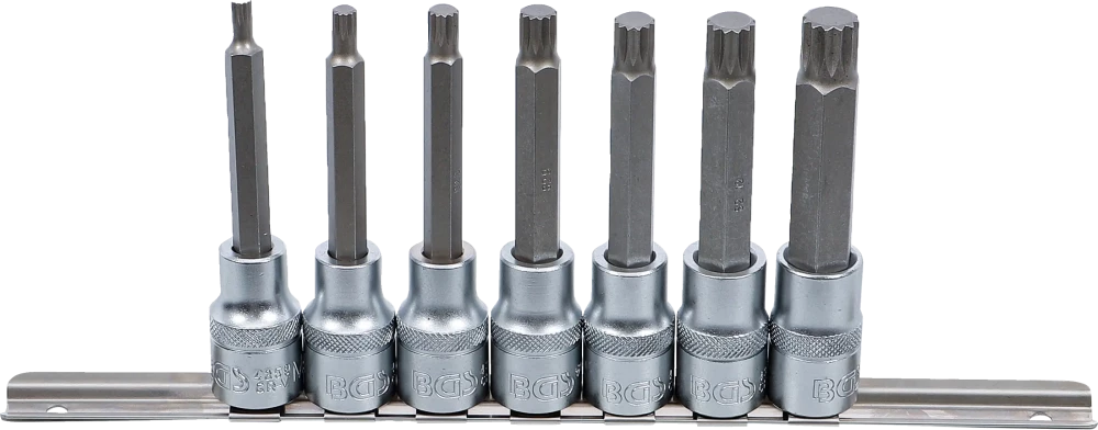 Behajtófej-készlet | 12,5 mm (1/2") | (XZN) M5 - M14 | 7 darabos