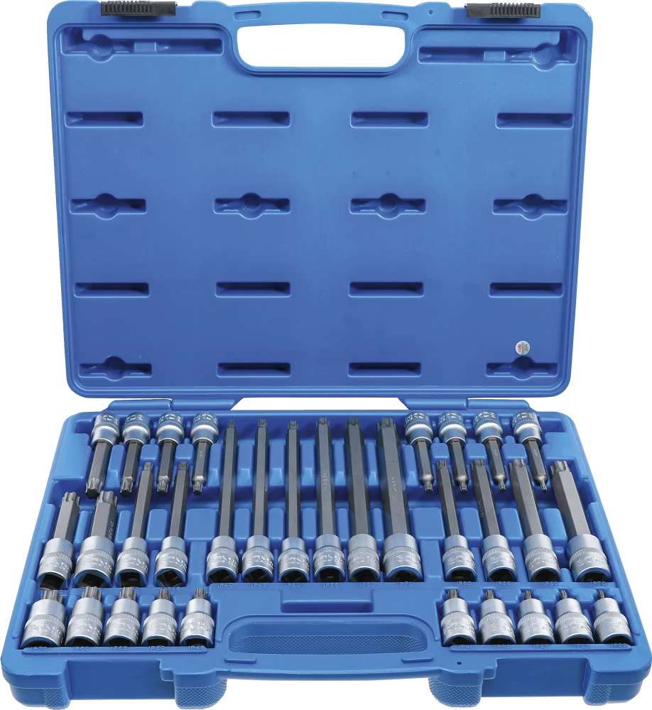 Behajtófej-készlet | 12,5 mm (1/2") | TP-profil (Torx Plus) TP20 - TP70 | 32 darabos