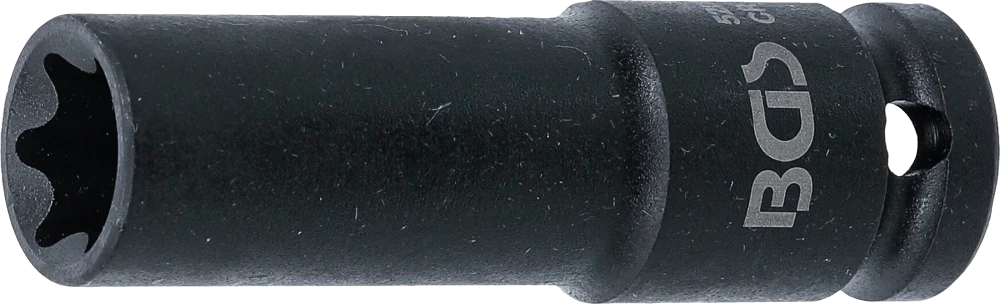Levegős dugókulcs E-profil, mély | 12,5 mm (1/2") | E18