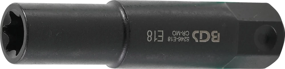 Dugókulcs E-profil, extra hosszú | Külső hatszögletű 22 mm | E18