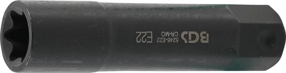Dugókulcs E-profil, extra hosszú | Külső hatszögletű 22 mm | E22