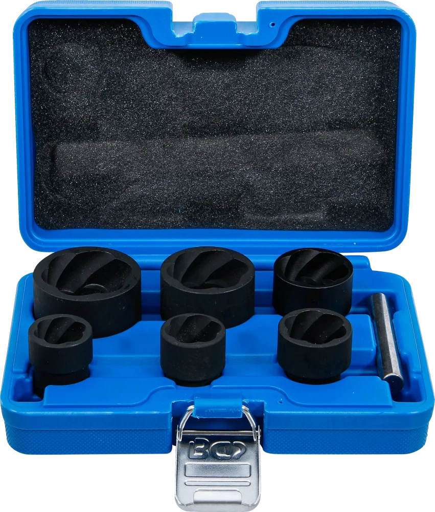 Spirálbites dugókulcskészlet / csavarkiszedő | 12,5 mm (1/2") + 20 mm (3/4") | 22 - 41 mm | 6 darabos