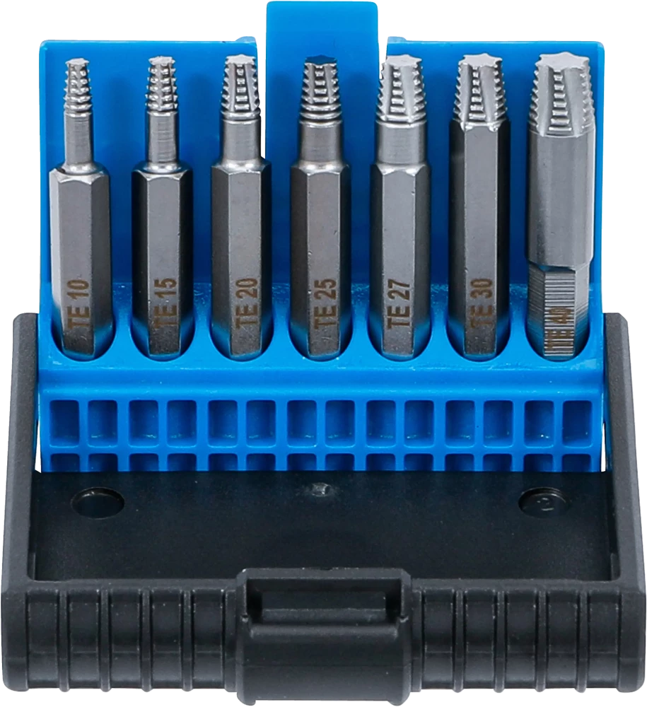 Csavarkiszedő készlet | hibás T-profilhoz (Torx) T10 - T40 | 7 darabos