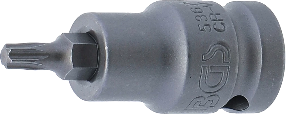 Levegős dugókulcs | Hossz 55 mm | 12,5 mm (1/2") | T-profil (Torx) T27