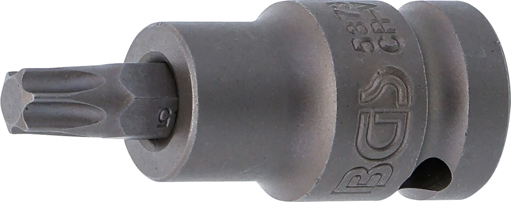Levegős dugókulcs | Hossz 55 mm | 12,5 mm (1/2") | T-profil (Torx) T45