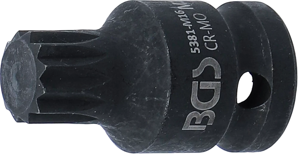 Levegős dugókulcs | Hossz 43 mm | 12,5 mm (1/2") | (XZN) M16