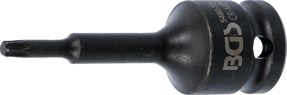 Levegős dugókulcs | Hossz 75 mm | 12,5 mm (1/2") | T-profil (Torx) T25