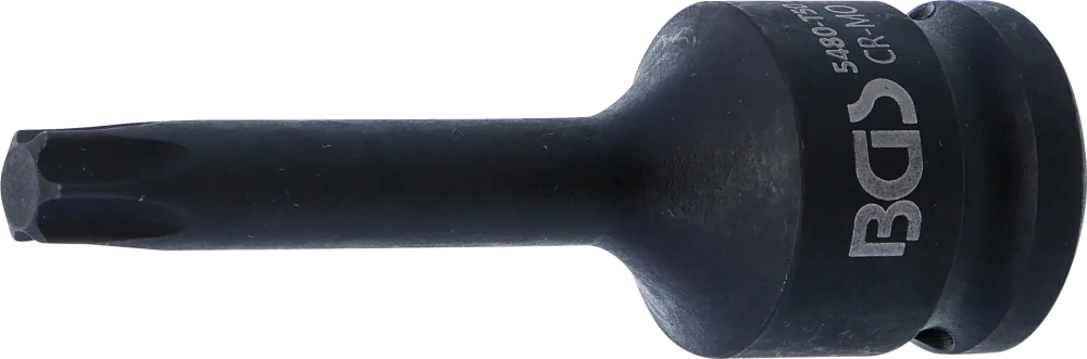 Levegős dugókulcs | Hossz 75 mm | 12,5 mm (1/2") | T-profil (Torx) T50