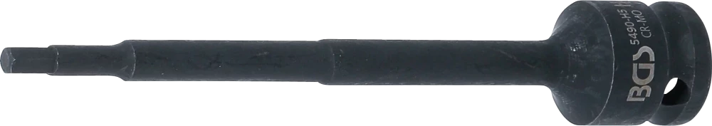 Levegős dugókulcs | Hossz 150 mm | 12,5 mm (1/2") | Belső hatszögletű 5 mm