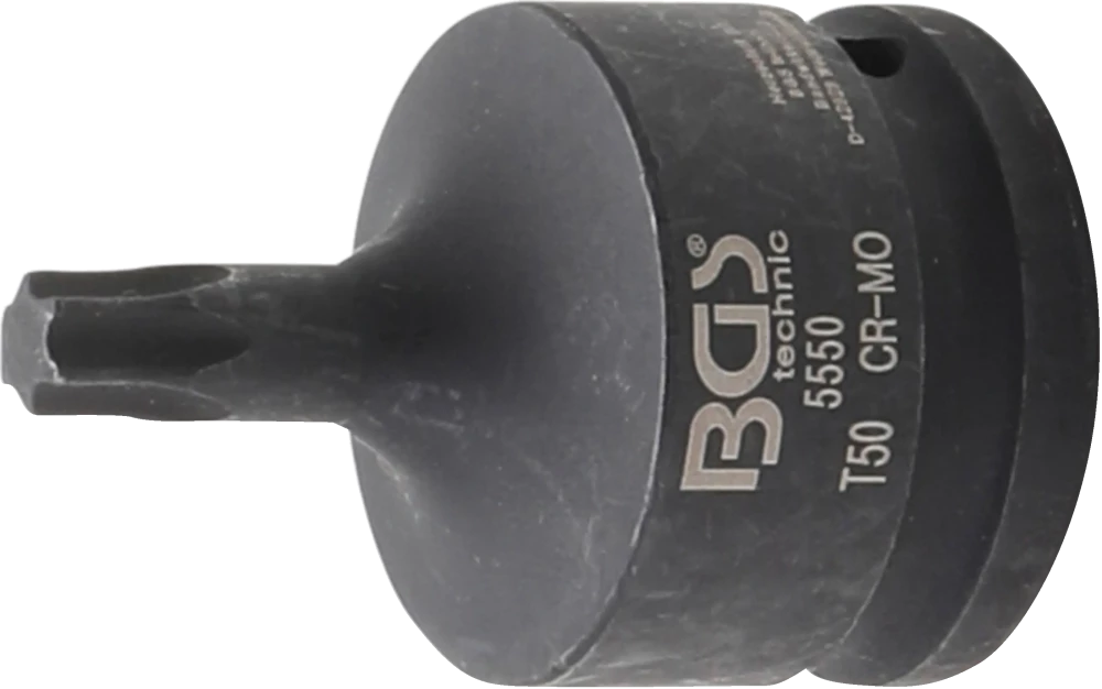 Levegős dugókulcs | Hossz 60 mm | 20 mm (3/4") | T-profil (Torx) T50