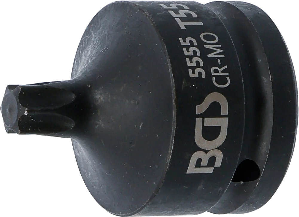 Levegős dugókulcs | Hossz 60 mm | 20 mm (3/4") | T-profil (Torx) T55