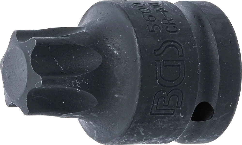 Levegős dugókulcs | Hossz 60 mm | 20 mm (3/4") | T-profil (Torx) T100