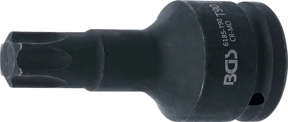 Levegős dugókulcs | Hossz 100 mm | 20 mm (3/4") | T-profil (Torx) T90