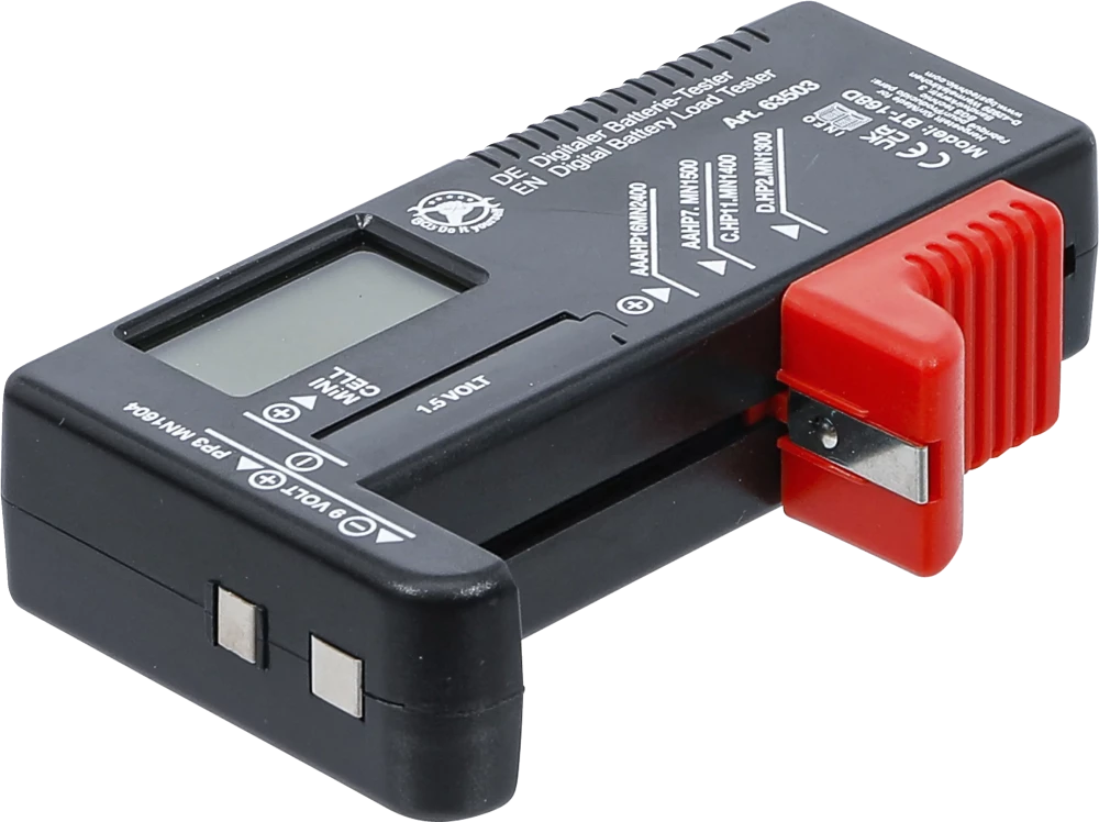 Digitális akkuvizsgáló | 1,5 V / 9 V