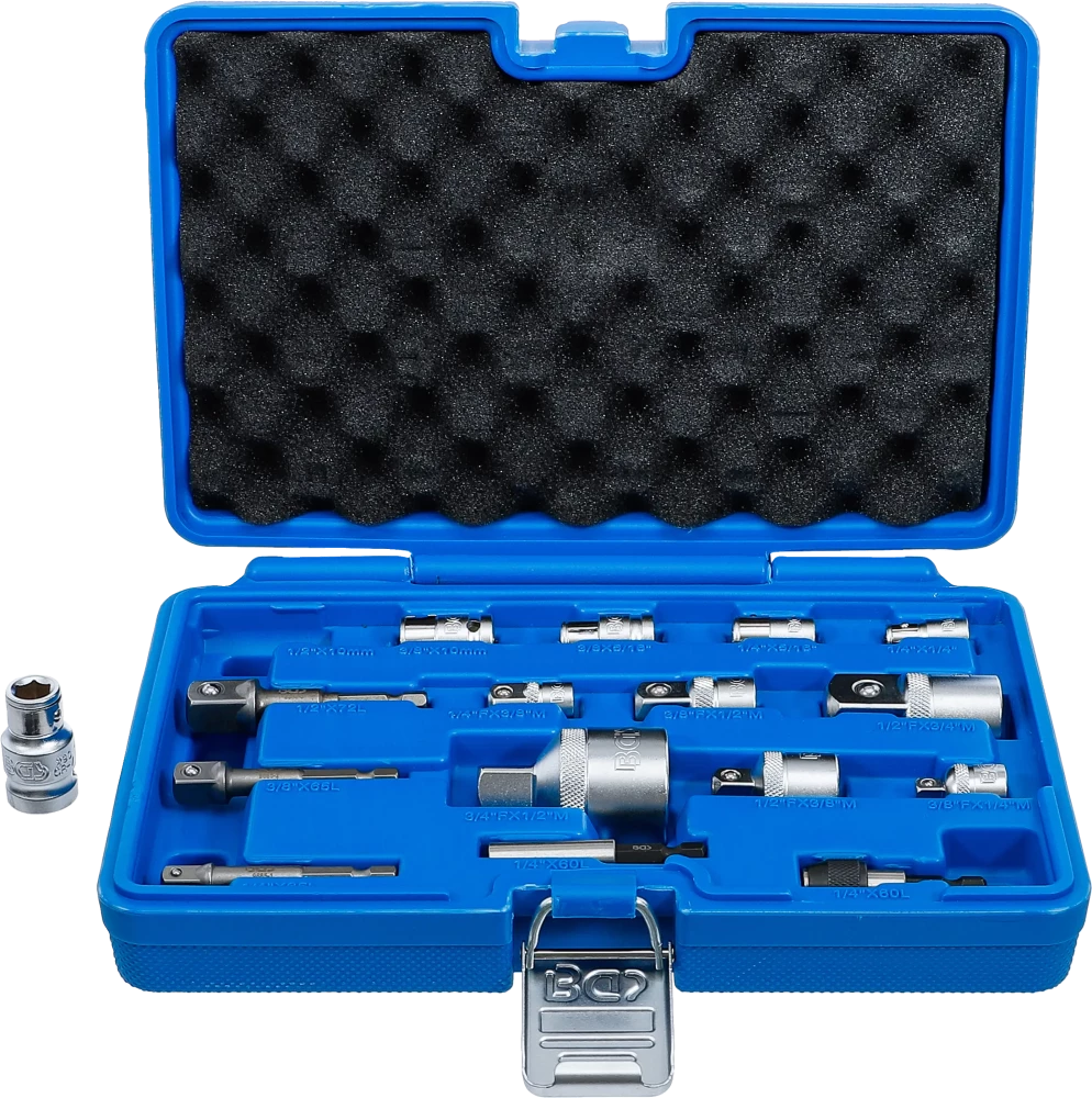 Behajtófej-adapter / dugókulcs-adapter készlet | 16 darabos