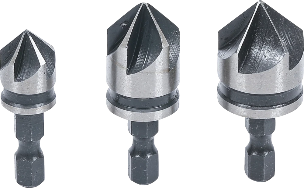 Süllyesztő bit készlet | HSS | 6,3 mm (1/4") | 12 - 16 - 19 mm | 3 darabos