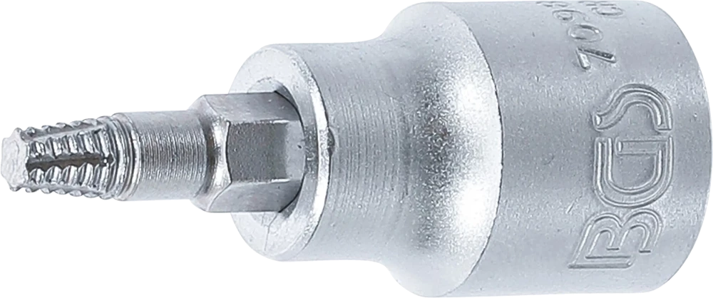 Csavarkiszedő-behajtófej | négyszögletű behajtófej 10 mm (3/8") | hibás T-profilhoz (Torx) T25