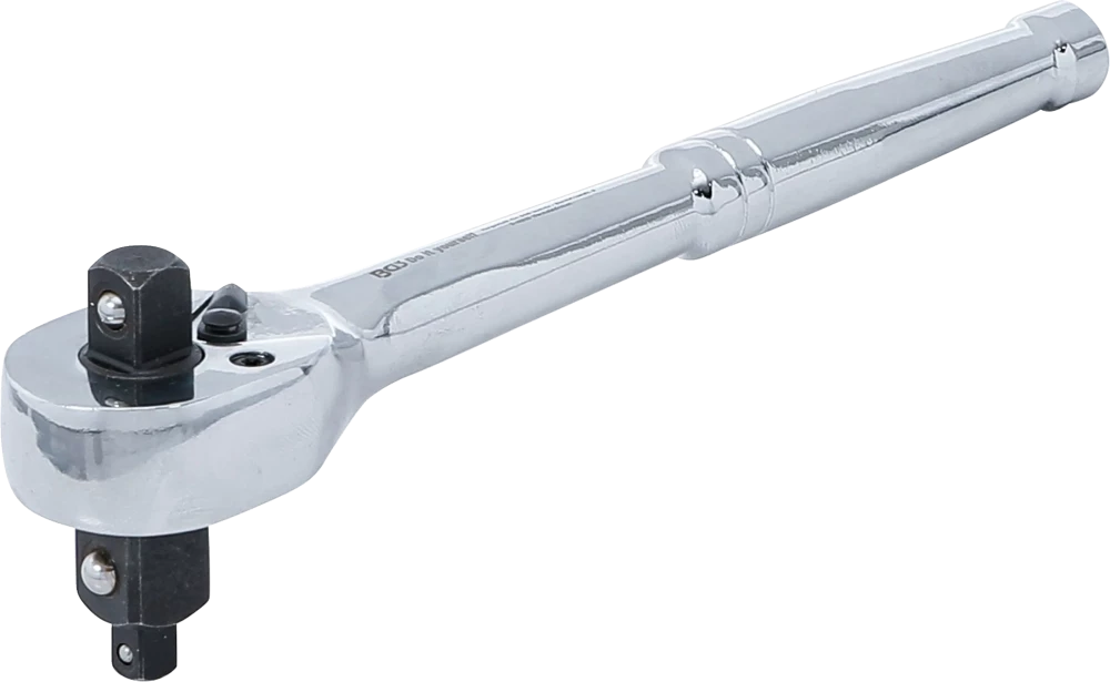 Racsnis kulcs | Tömör acél | finomfogazású | 3-az-1-ben | 6,3 mm (1/4") / 10 mm (3/8") / 12,5 mm (1/2")