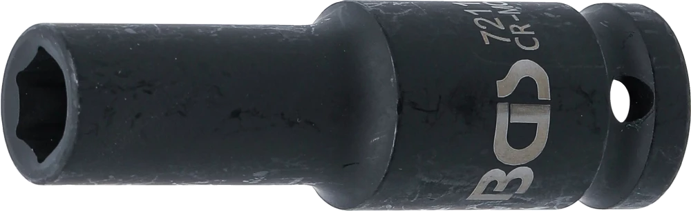 Levegős dugókulcs hatszögletű, mély | 12,5 mm (1/2") | 11 mm
