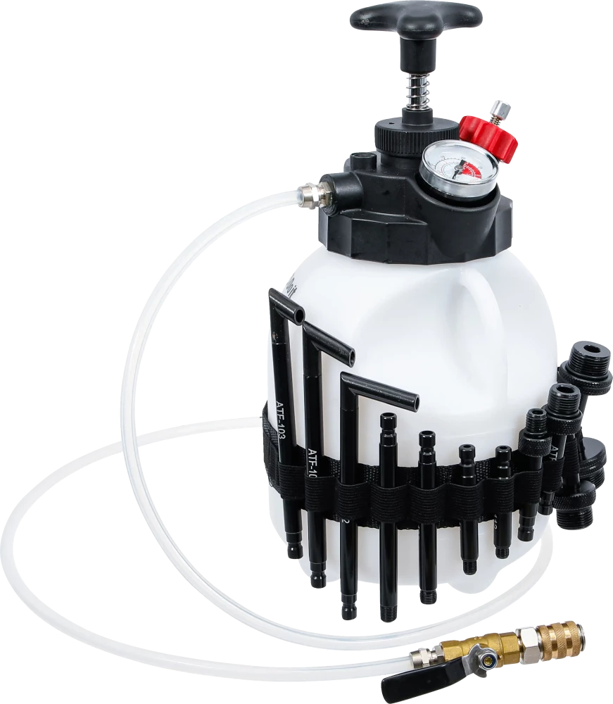 Hajtóműolaj-betöltő készülék kézi pumpával | 12 adapterrel | 3 l