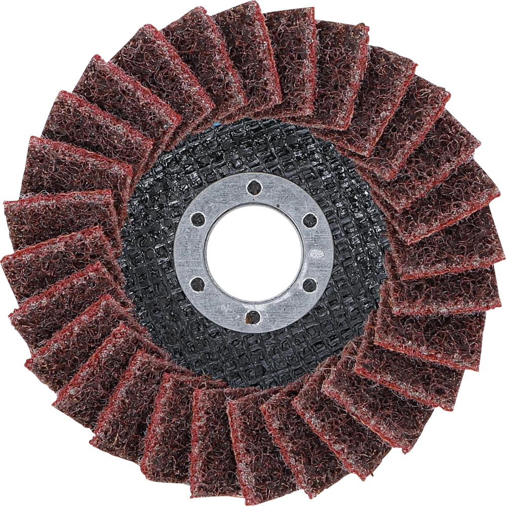 Legyező alakú csiszolótárcsa | Flíz | Ø 115 mm | 120-as szemcsefinomság
