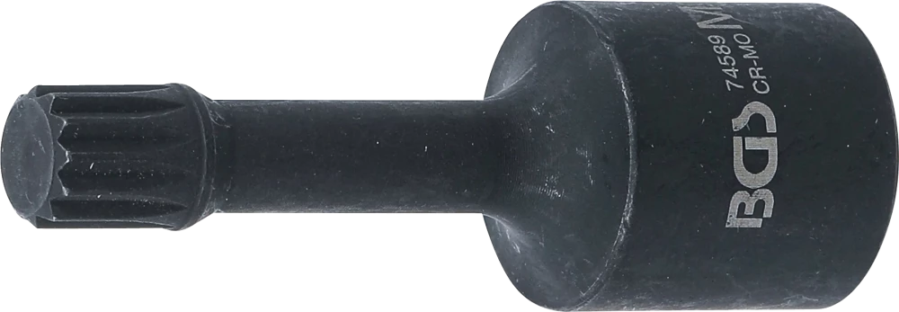 Speciális, levegős dugókulcs | 72 mm hosszú | 12,5 mm (1/2") | belső bordázattal (XZN) M12 | VAG