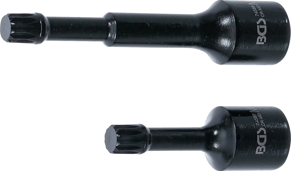 Speciális, levegős dugókulcs-készlet | 12,5 mm (1/2") | belső bordázattal (XZN) M12 | VAG | 2 darabos