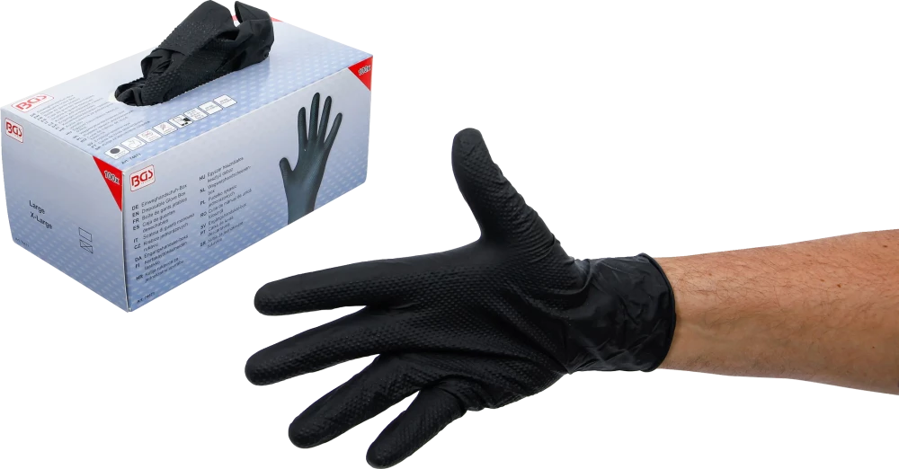Egyszer használatos kesztyű doboz | nitril | extra tapadás | XL méret | 100 db