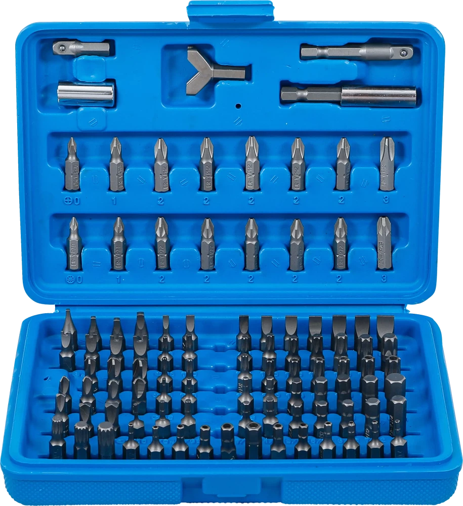 Behajtófej készlet | Külső hatszögletű 6,3 mm (1/4") | 100 darabos
