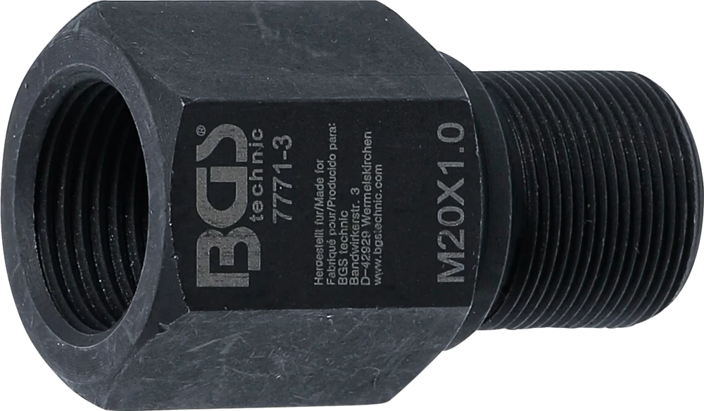 Leszerelő adapter, BGS 7771 | M20 x M20 x 49 mm