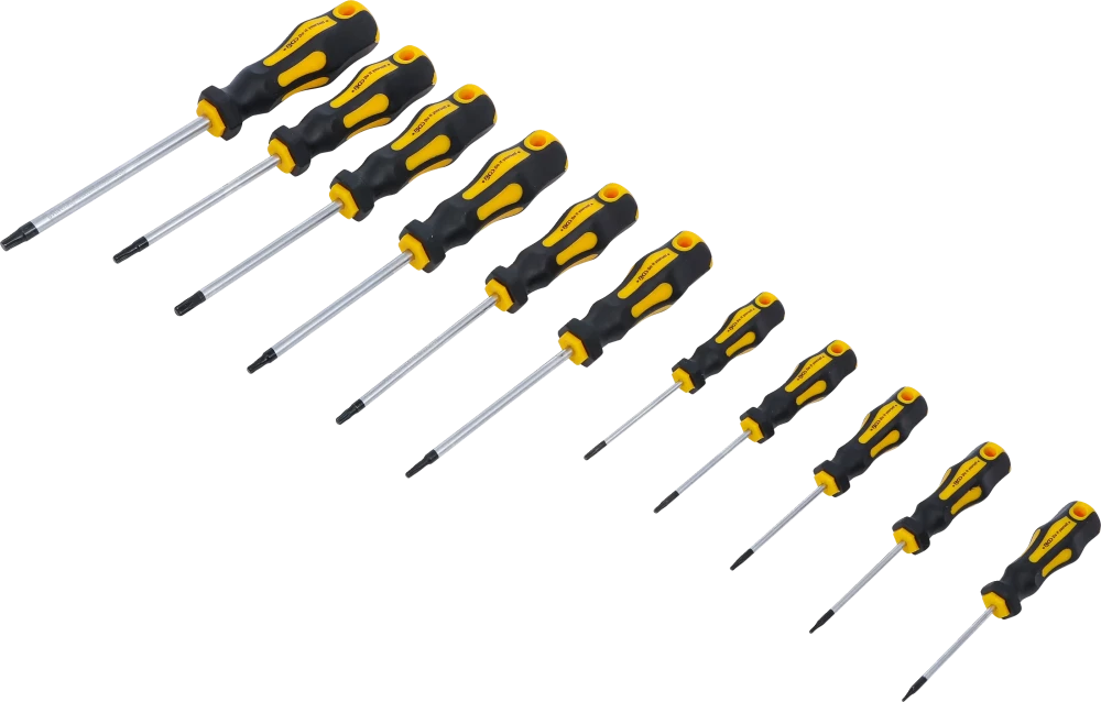 Csavarhúzó készlet | T-profil (Torx) T6 - T40 | 11 darabos