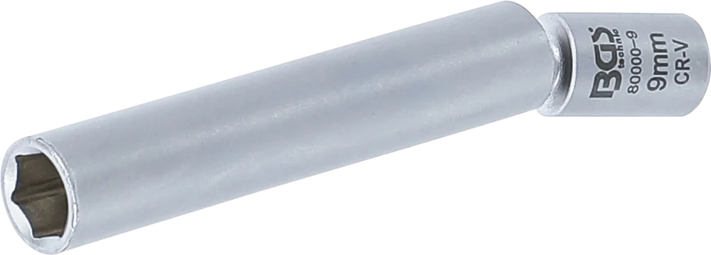Izzó- és gyújtógyertya csuklóbetét | 6,3 mm (1/4") | 9 mm