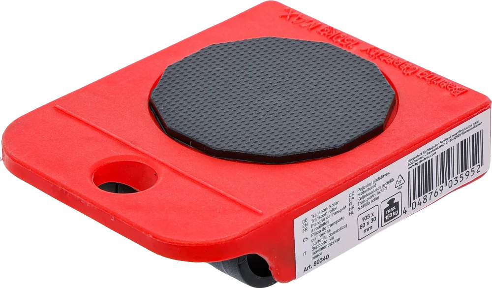 Szállító roller | 80 x 105 x 30 mm | 150 kg