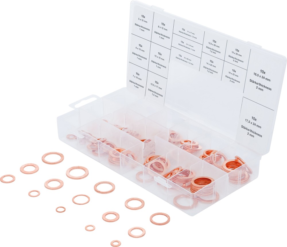 Dorman 090-847CD Assortimento 3 Guarnizioni In Rame Per Tappo Di Scarico Olio - Sostituzione Consigliata Ad Ogni Cambio Olio - 2