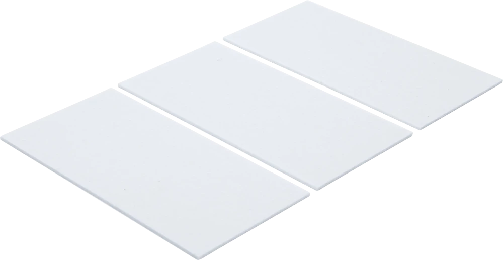 Filc alátét | lapok | fehér | 100 x 200 mm | 3 darabos