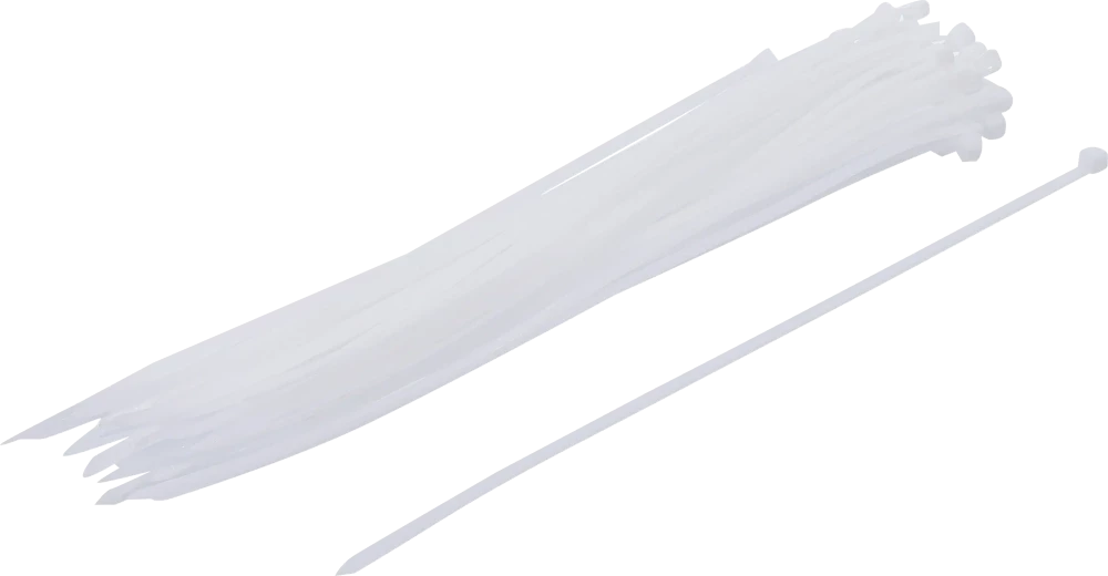 Kábelkötegelő-készlet | fehér | 4,8 x 300 mm | 50 darabos