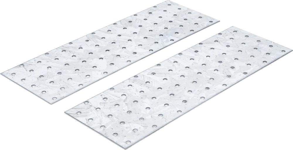 acél perforált lemez készlet | 300 x 100 x 2 mm | 2 darabos