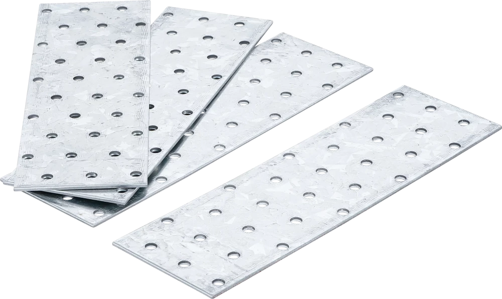acél perforált lemez készlet | 200 x 60 x 2 mm | 4 darabos